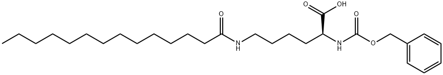 L-Lysine,N6-(1-oxotetradecyl)-N2-[(phenylmethoxy)carbonyl]- Structural