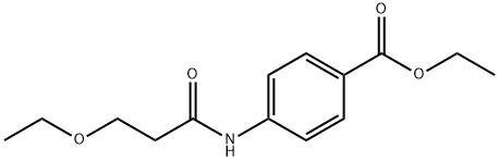 ethyl 4-[(3-ethoxypropanoyl)amino]benzoate Structural