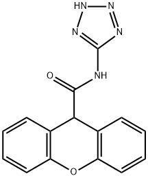 N-(2H-tetrazol-5-yl)-9H-xanthene-9-carboxamide Structural