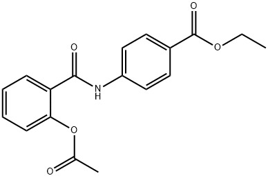 ethyl 4-(2-acetoxybenzamido)benzoate Structural