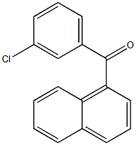 Methanone,(3-chlorophenyl)-1-naphthalenyl- Structural