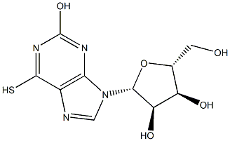 Xanthosine, 6-thio- Structural