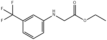 Glycine,N-[3-(trifluoromethyl)phenyl]-, ethyl ester Structural
