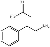Benzeneethanamine, acetate Structural
