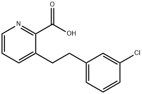 2-Pyridinecarboxylic acid, 3-[2-(3-chlorophenyl)ethyl]- Structural Picture