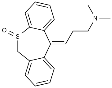 N,N-dimethyl-N-[3-(5-oxidodibenzo[b,e]thiepin-11(6H)-ylidene)propyl]amine Structural
