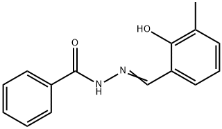 N'-[(E)-(2-hydroxy-3-methylphenyl)methylidene]benzohydrazide Structural