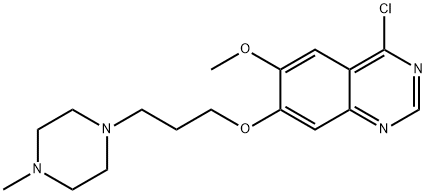 Quinazoline, 4-chloro-6-methoxy-7-[3-(4-methyl-1-piperazinyl)propoxy]- Structural