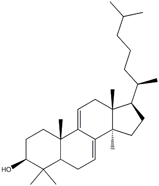 Lanosta-7,9(11)-dien-3-ol,(3b)- (9CI) Structural