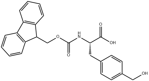 Fmoc-DL-4-hydroxymethyl-Phenylalanine Structural