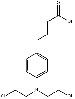 Benzenebutanoic acid,4-[(2-chloroethyl)(2-hydroxyethyl)amino]- Structural