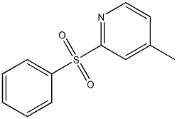 Pyridine, 4-methyl-2-(phenylsulfonyl)- Structural