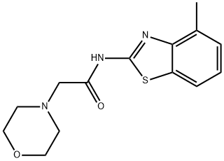 N-(4-methyl-1,3-benzothiazol-2-yl)-2-(morpholin-4-yl)acetamide Structural