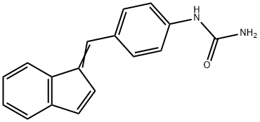 Urea,N-[4-(1H-inden-1-ylidenemethyl)phenyl]- Structural