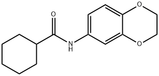 N-(2,3-dihydro-1,4-benzodioxin-6-yl)cyclohexanecarboxamide Structural