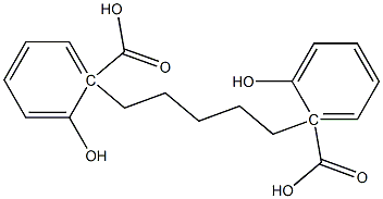 Benzoic acid,2-hydroxy-, 1,1'-(1,5-pentanediyl) ester Structural