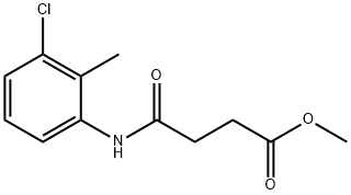methyl 4-[(3-chloro-2-methylphenyl)amino]-4-oxobutanoate Structural