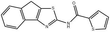N-(8H-indeno[1,2-d]thiazol-2-yl)thiophene-2-carboxamide Structural