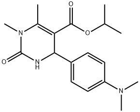 isopropyl 4-(4-(dimethylamino)phenyl)-1,6-dimethyl-2-oxo-1,2,3,4-tetrahydropyrimidine-5-carboxylate Structural