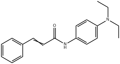 N-[4-(diethylamino)phenyl]-3-phenylacrylamide Structural
