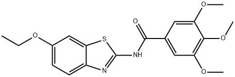 N-(6-ethoxybenzo[d]thiazol-2-yl)-3,4,5-trimethoxybenzamide Structural