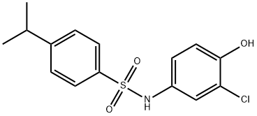 N-(3-chloro-4-hydroxyphenyl)-4-isopropylbenzenesulfonamide Structural