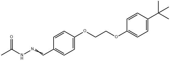 N'-[(E)-{4-[2-(4-tert-butylphenoxy)ethoxy]phenyl}methylidene]acetohydrazide Structural