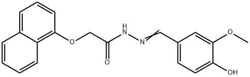 N'-(4-hydroxy-3-methoxybenzylidene)-2-(1-naphthyloxy)acetohydrazide Structural