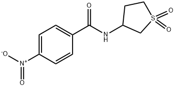 N-(1,1-dioxidotetrahydrothiophen-3-yl)-4-nitrobenzamide Structural