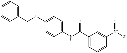 N-(4-(benzyloxy)phenyl)-3-nitrobenzamide Structural