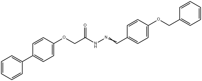 N'-{(E)-[4-(benzyloxy)phenyl]methylidene}-2-(biphenyl-4-yloxy)acetohydrazide Structural