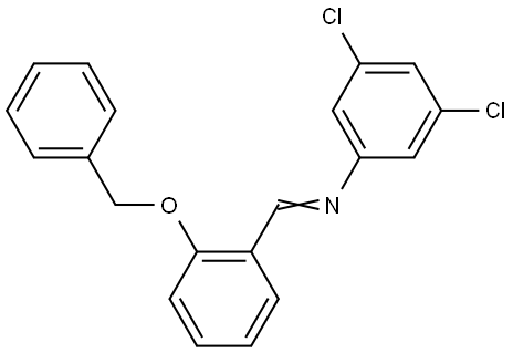 N-[2-(benzyloxy)benzylidene]-3,5-dichloroaniline Structural