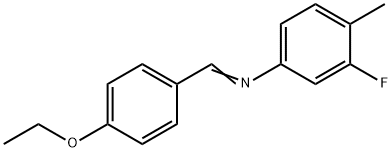 N-(4-ethoxybenzylidene)-3-fluoro-4-methylaniline Structural