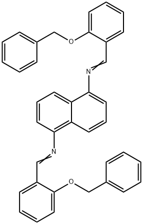 N,N'-bis[2-(benzyloxy)benzylidene]-1,5-naphthalenediamine Structural