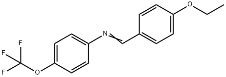 N-(4-ethoxybenzylidene)-4-(trifluoromethoxy)aniline Structural