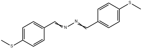 bis[4-(methylsulfanyl)benzylidene]hydrazine Structural