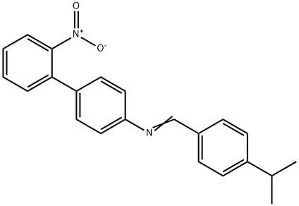 N-(4-isopropylbenzylidene)-2'-nitro-4-biphenylamine Structural