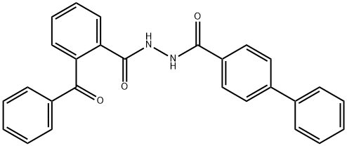 N'-(2-benzoylbenzoyl)-4-biphenylcarbohydrazide Structural