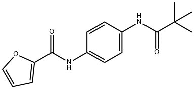N-{4-[(2,2-dimethylpropanoyl)amino]phenyl}furan-2-carboxamide Structural
