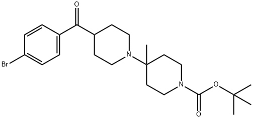tert-Butyl 4-(4-bromobenzoyl)-4-methyl-[1,4-bipiperidine]-1-carboxylate Structural
