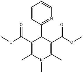 dimethyl 1',2',6'-trimethyl-1',4'-dihydro-2,4'-bipyridine-3',5'-dicarboxylate Structural