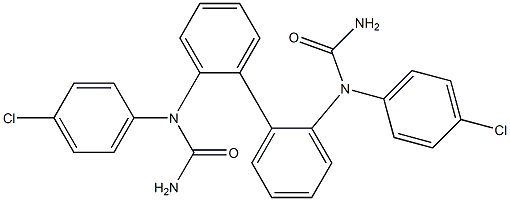 N',N'''-2,2'-biphenyldiylbis[N-(4-chlorophenyl)urea] Structural