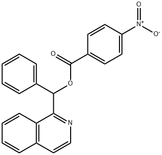 isoquinolin-1-yl(phenyl)methyl 4-nitrobenzoate Structural