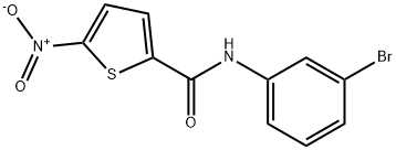 N-(3-bromophenyl)-5-nitrothiophene-2-carboxamide Structural