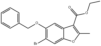 ethyl 5-(benzyloxy)-6-bromo-2-methylbenzofuran-3-carboxylate Structural