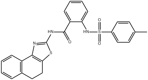 N-(4,5-dihydronaphtho[1,2-d]thiazol-2-yl)-2-((4-methylphenyl)sulfonamido)benzamide Structural