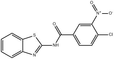 N-(benzo[d]thiazol-2-yl)-4-chloro-3-nitrobenzamide Structural
