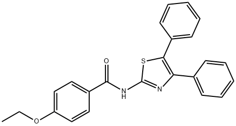 N-(4,5-diphenylthiazol-2-yl)-4-ethoxybenzamide Structural