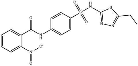 N-(4-(N-(5-ethyl-1,3,4-thiadiazol-2-yl)sulfamoyl)phenyl)-2-nitrobenzamide Structural