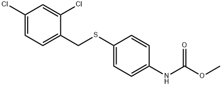 methyl (4-((2,4-dichlorobenzyl)thio)phenyl)carbamate Structural